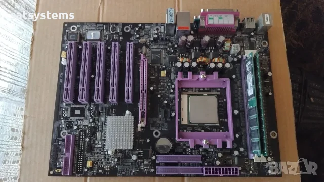 Дънна платка Soltek SL-K8AN2-GR Socket 754 CPU+FAN+RAM, снимка 4 - Дънни платки - 55503419