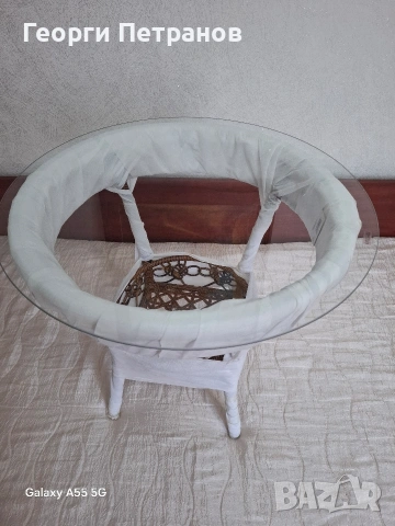 ратанова масичка, снимка 3 - Градински мебели, декорация  - 55239256