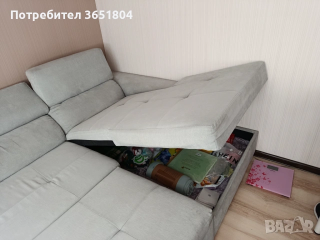 Диван с функция за сън, снимка 5 - Дивани и мека мебел - 54789881