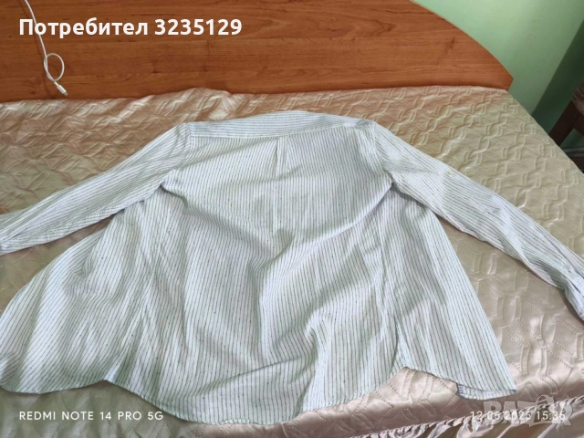 Мъжка Райрана бяла риза- Теодор , снимка 3 - Ризи - 55012404