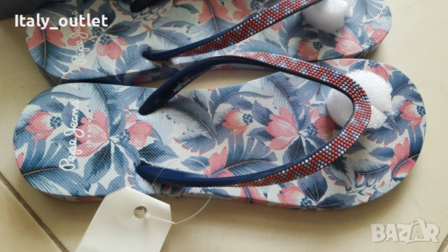 Оригинални, нови в кутия дамски джапанки Pepe Jeans -38, снимка 2 - Джапанки - 54800037