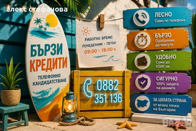 бързи кредити - обслужване на цялата страна 
