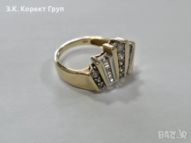 Дамски златен пръстен 14К 585 / 4,17 гр, снимка 2 - Пръстени - 54546318