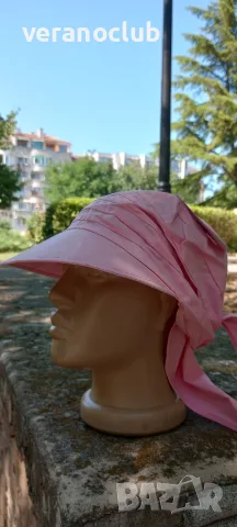 Дамска кърпа с козирка Розова 1