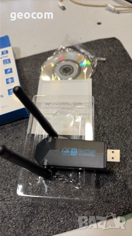 ElecMoga Wi-Fi 5 AC1300 Dual Band USB adapter (USB v.3.0), снимка 3 - Мрежови адаптери - 54362115