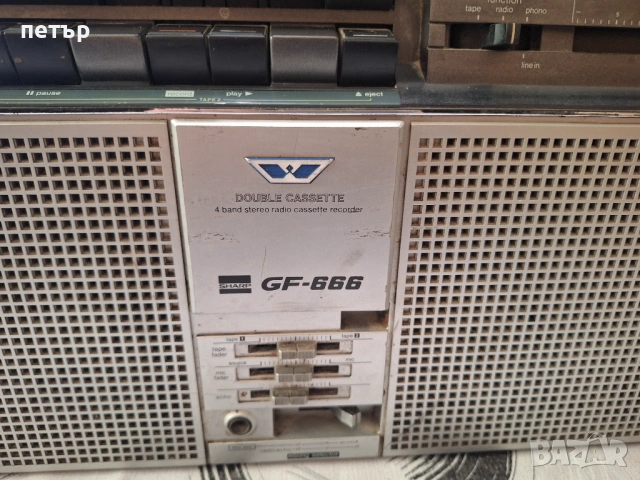 Касетофон Шарп 666 за части, снимка 5 - Радиокасетофони, транзистори - 54087041