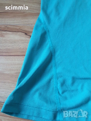 Nike Dri-FIT дамски потник размер M синьо-зелен спортен топ, снимка 6 - Спортни екипи - 54634416