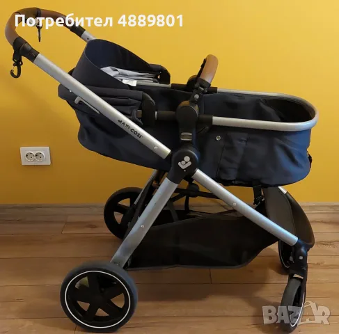 Детска количка  Maxi-Cosi Zelia 2 + столче за кола Maxi-Cosi + адаптери, снимка 4 - Детски колички - 55332514