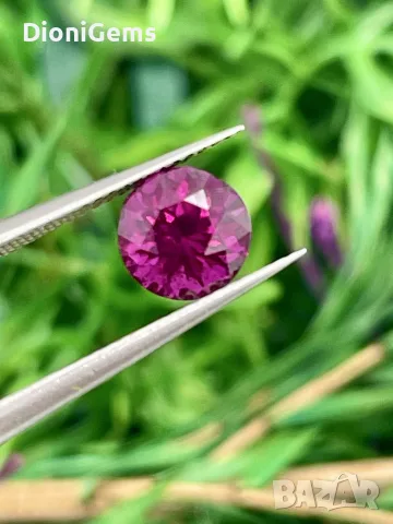 Естествен Гранат Родолит 1.31 ct – Мозамбик, снимка 2 - Други - 55391952