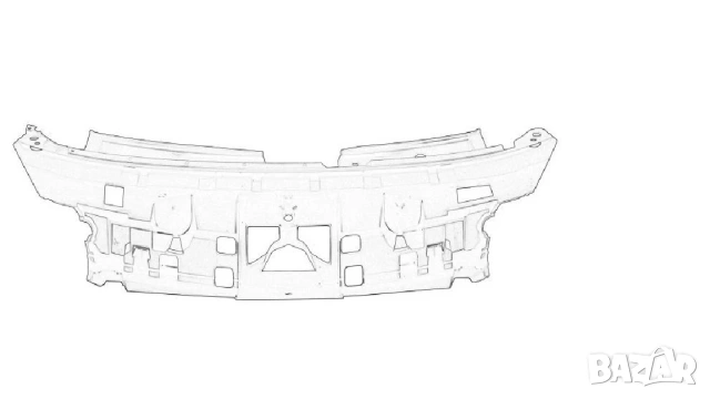Горна опорна кора на предна броня - Range support bracket за CITROEN C3 II-ра ген., снимка 2 - Части - 55005646