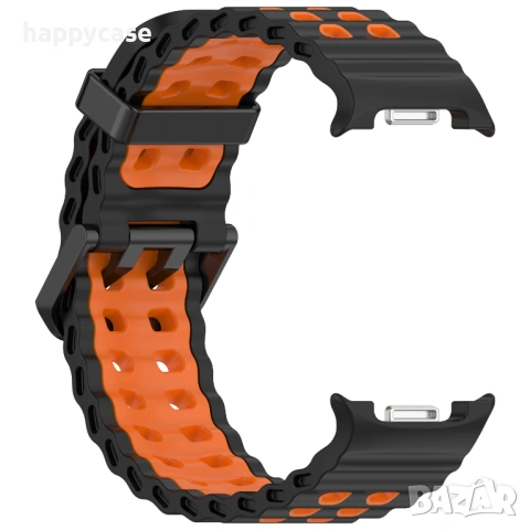 Samsung Galaxy Watch8 44 mm 40 mm / 8 Classic 46 mm / MARINE Силиконова каишка, снимка 5 - Каишки за часовници - 54347693