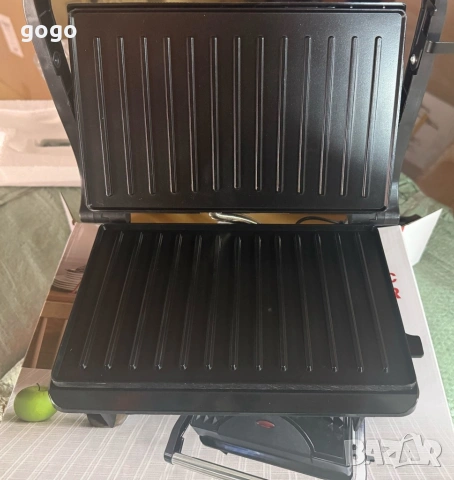 Мултифункционален грил тостер 1000W - терморегулатор и отваряне на 180°, снимка 8 - Скари - 54576653