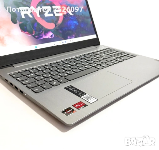 Lenovo IdeaPad 3/15,6” FHS/Ryzen 5 3500U/512GN NVMe/8GB DDR4, снимка 4 - Лаптопи за работа - 54541416