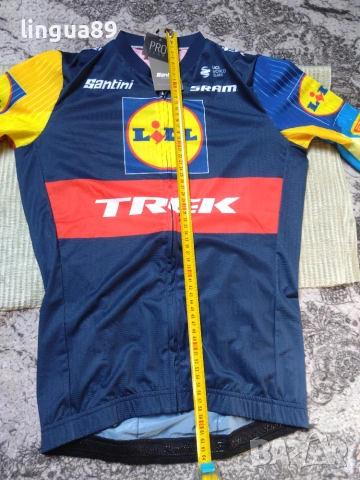 Santini Lidl-Trek Pro Team Aero Вело Джърси L, снимка 6 - Спортни дрехи, екипи - 55126055