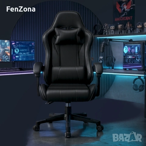 Геймърски стол ергономичен, регулируем,офис стол,различни цветове, снимка 5 - Столове - 54206273