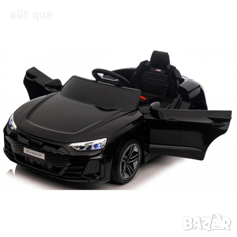 Акумулаторен джип Audi RS E-Tron GT 4X4 Licensed с меки гуми и кожена седалка 12V, снимка 9 - Детски велосипеди, триколки и коли - 55136232