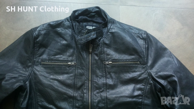 Jack & Jones OSONIC LEATHER Jacket Размер M мъжко яке естествена кожа 12-27, снимка 3 - Якета - 54803497
