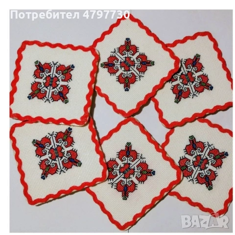 подложки за чаши с шевици , снимка 2 - Чаши - 54204159