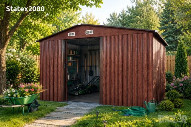 Градинска Барака ,стоманена,цвят антрацит, снимка 15 - Други - 46382410