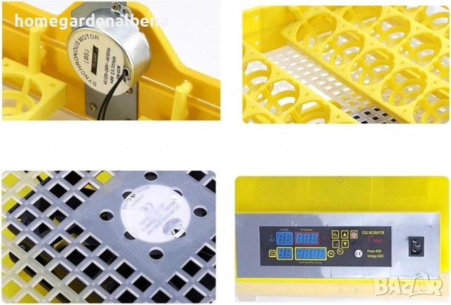 Автоматичен инкубатор 48 яйца YZ8-48 LED дисплей – пилета, патици, пуйки, пъдпъдъци, снимка 2 - За селскостопански - 54108674