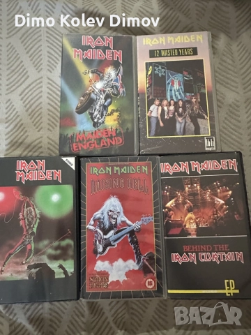 IRON MAIDEN VHS Видео Касети Оригинали Колекция HiFi Stereo