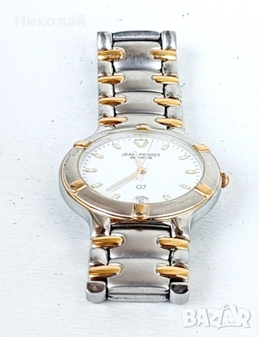 JEAN PERRET QJ GENEVE 3826 - швейцарски мъжки кварцов часовник , снимка 5 - Мъжки - 54801632