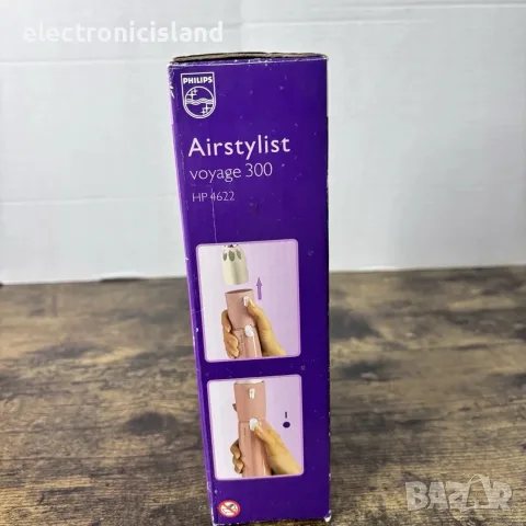 Чисто нова Ретро маша за коса Philips Airstylist Voyage 300 HP4622, мощност 300W, подходяща за път, снимка 6 - Маши за коса - 55360627
