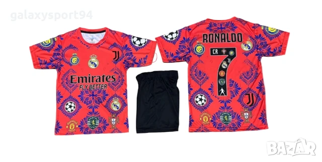 Real Madrid CR7 Екип Роналдо мадрид на CR7 Лицето Футболен детски Екип с Чорапи, снимка 10 - Футбол - 54160085