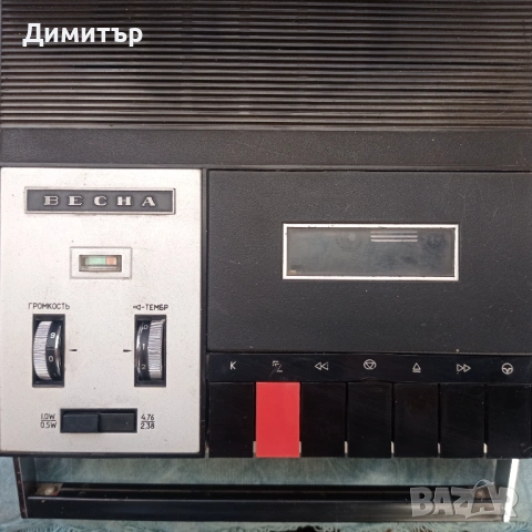 Магнитофон касетофон Весна 306, снимка 2 - Радиокасетофони, транзистори - 54691679