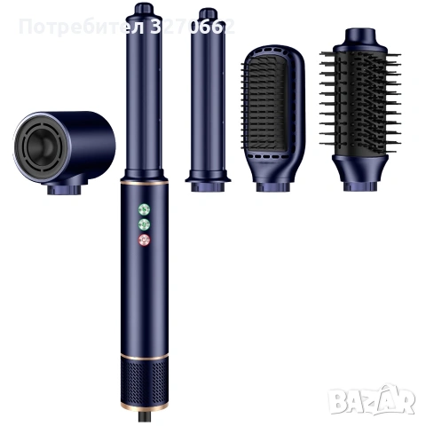универсален 5-в-1 сешоар/уред за оформяне на коса (Multifunctional Electric Hair Styler) , снимка 2 - Сешоари - 55104437
