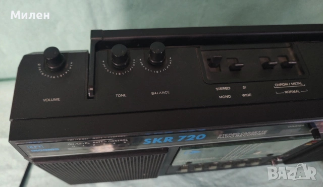 Радиокасетофон SKR 720 INCOMS Mezdra RFT radio cassette player-ретро /vintage/, снимка 10 - Радиокасетофони, транзистори - 54008671