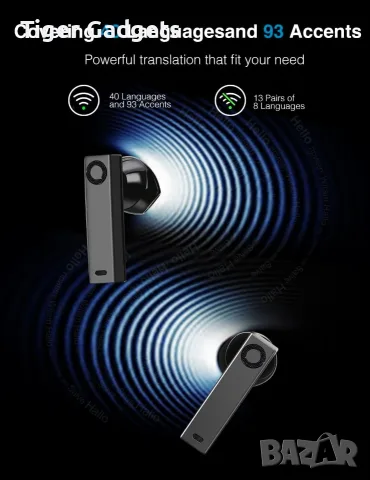 Timekettle X1 AI Interpreter Hub AI преводач с безжични слушалки и превод в реално време, снимка 3 - Bluetooth слушалки - 55563828