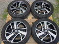 Лети джанти 15ки 4х100 Peugeot, Toyota + летни гуми 165/60/15 Continental, снимка 2