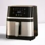 Електрически фритюрник с капацитет 10L – неръждаема стомана, 1350W, автоматично изключване, снимка 1