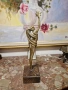 Страхотна антикварна бронзова пластика фигура статуетка скулптура , снимка 7