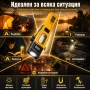 Мощен акумулаторен LED фенер 2500 лумена със соларен панел Power Bank магнит и аварийни инструменти, снимка 3