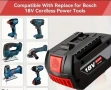 Батерия 18V за BOSCH 8Ah LITHIUM ION GDS250-LI, GSR180-LI, GKS185-LI, GWS180-LI, GSB185-LI, снимка 7