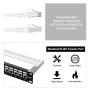 iwillink 12-портов RJ45 Patch Panel Cat7 STP – Екраниран, за стенен или Rack монтаж, снимка 2