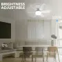 Модерна вентилаторна лампа с форма на цвете, LED осветление, дистанционно, 40W, 1200 лумена, снимка 2