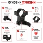 Стойка R8 с бързо освобождаване за оръжие ловна въздушна пушка лов еърсофт фенер оптика бързомер, снимка 2