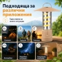 Мощна акумулаторна къмпинг LED лампа преносимо осветление лед фенер риболов туризъм палатка аварии, снимка 4