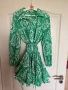 Нова зелена ежедневна елегантна рокля zara Zara Зара 100 % памук памучна разкроена  , снимка 3