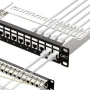 iwillink 12-портов RJ45 Patch Panel Cat7 STP – Екраниран, за стенен или Rack монтаж, снимка 1