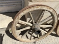 стари немски колела от каруца, снимка 2