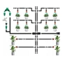 Комплект за капково напояване 25 м – пълен сет с регулируеми дюзи, снимка 3