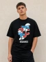 DSQUARED2 💙 Oversized тениска Smurfs — черна, снимка 1