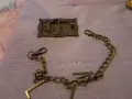 Liuzin маркова месингова тока за колан и верижка метална за панталон, снимка 3