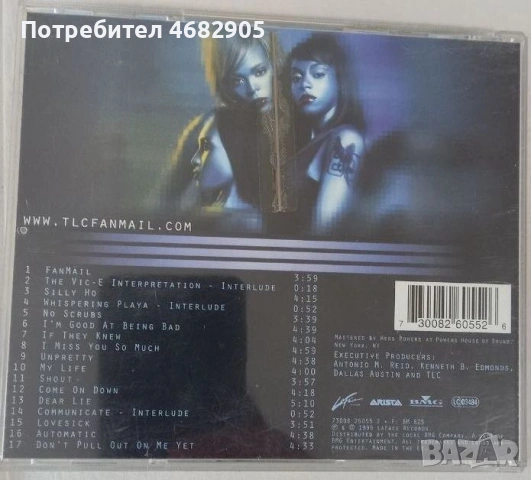 TLC - Fanmail, снимка 2 - CD дискове - 54967380