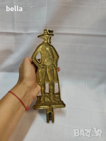 Старинна сгъваема закачалка за стена с фигура., снимка 8 - Антикварни и старинни предмети - 55152086