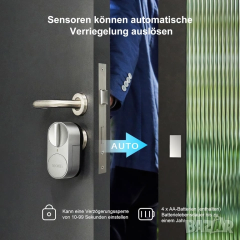 Смарт брава Lockin G30 Keypad Pro WiFi с пръстов отпечатък - НОВА, снимка 6 - Други - 54569683